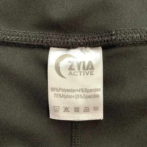 3/$25 ZYIA ACTIVE Black Trainer Running Shorts Size XXL - Picture 6 of 10
